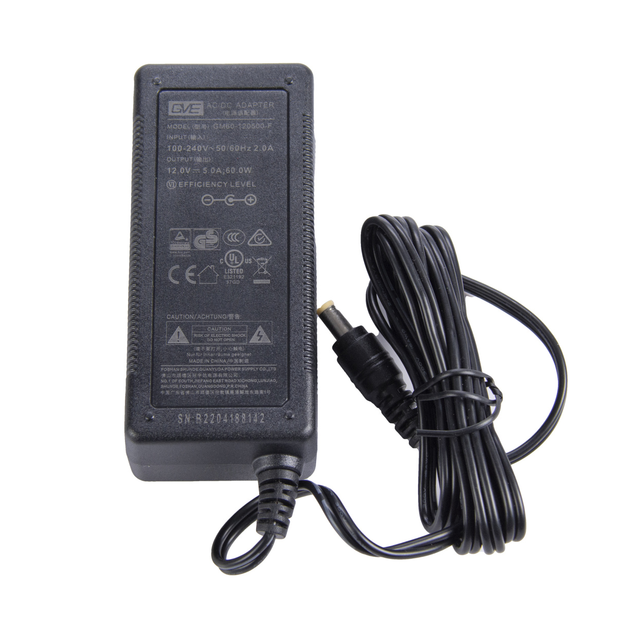 Блок питания GM60-120500-F(12V5A GVE) DC2.5 power adapter 1.5m для Z2 и Z3 (код 2250) с доставкой по Красноярску.