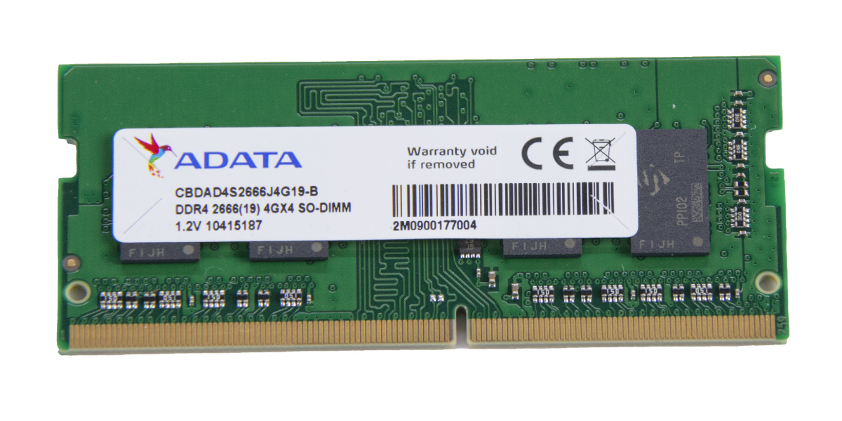 Модуль оперативной памяти 4G-ADATA DDR4 1.2V 2666(AD4S2666W4G19-B) для Z2 и Z3 (код 2254) с доставкой по Красноярску.