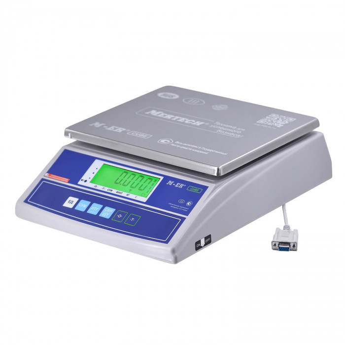 Весы фасовочные настольные M-ER 326 AF "Cube" RS-232 (двойной дисплей) с доставкой по Красноярску.
