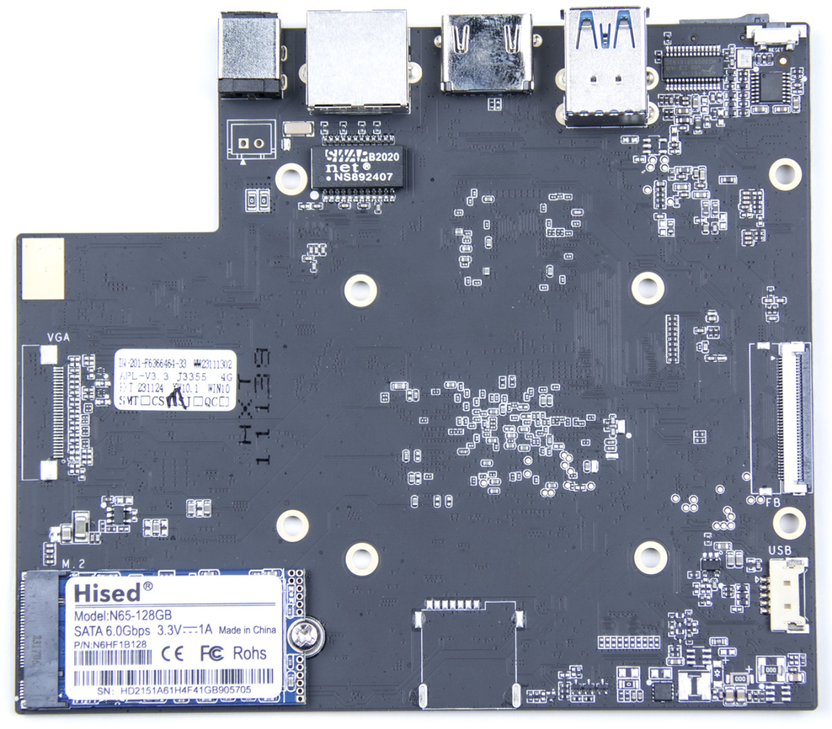 Материнская плата APL-J3355, V3.3 + RAM 4Gb + SSD 128 Gb для Wise (код 3948) с доставкой по Красноярску.