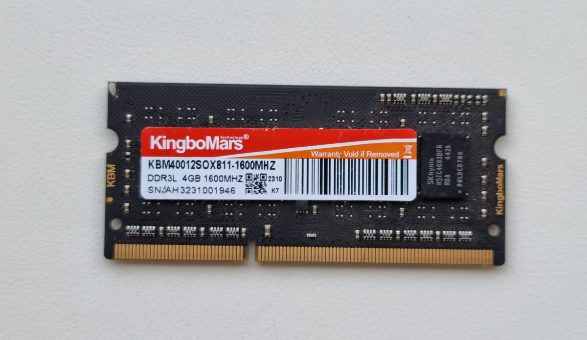 ОЗУ DDR3L 1,35V 1600MHz, 4GB для POS101/POS101-17 (TR02) (код 2034) с доставкой по Красноярску.