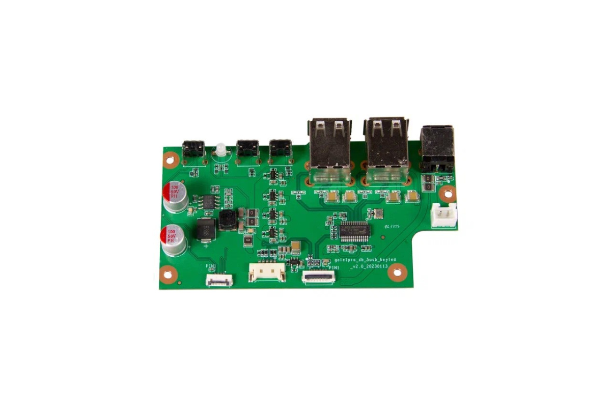Боковая плата включения с USB портами, PCBA USB 2.0*4, DC, громкость +/- для Wise Pro (код 3245) с доставкой по Красноярску.