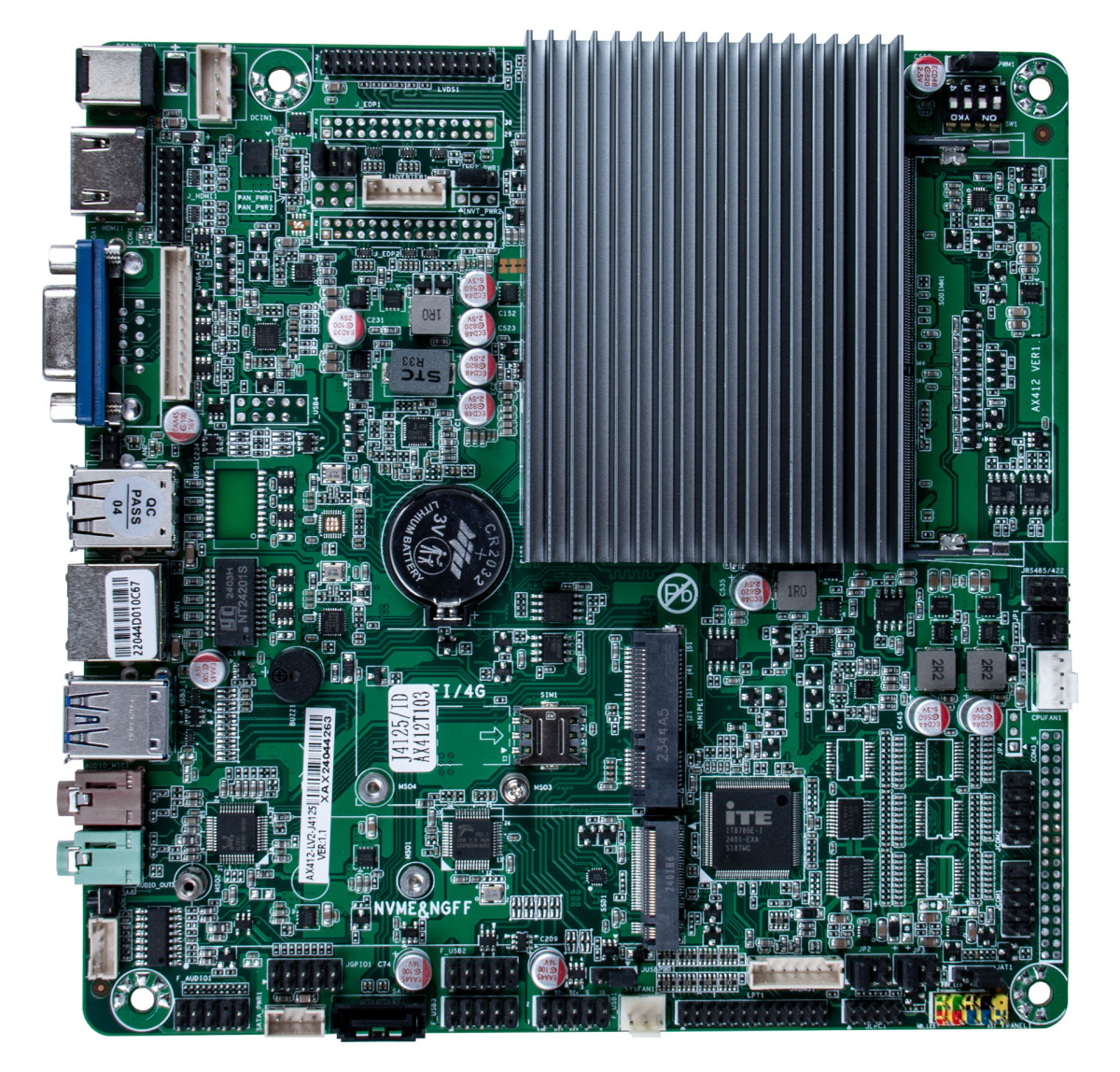 Материнская плата J4125 для Atlas 15 (AG-J4125-LVDS) (код 4705) с доставкой по Красноярску.