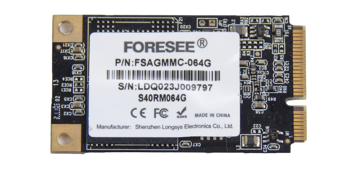 Модуль оНакопитель SSD 64G , mSATA FORESEE для Z2, Z3 (код 2255) с доставкой по Красноярску.