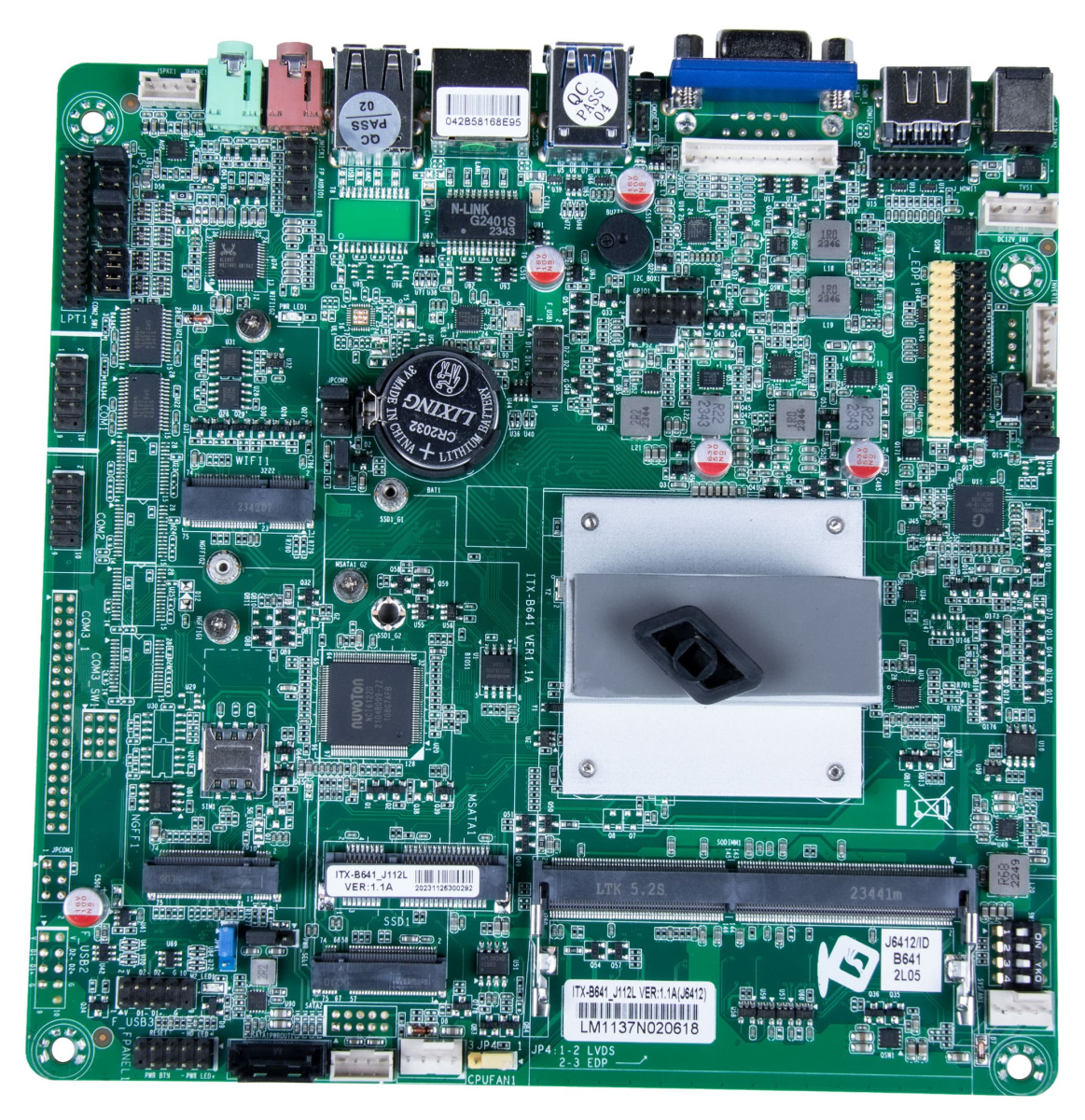 Материнская плата J6412 ITX-B641 VER1.0 (HDMI,VGA)- SATA+ M2 для POS200 (ITX-B641) (код 4001) с доставкой по Красноярску.