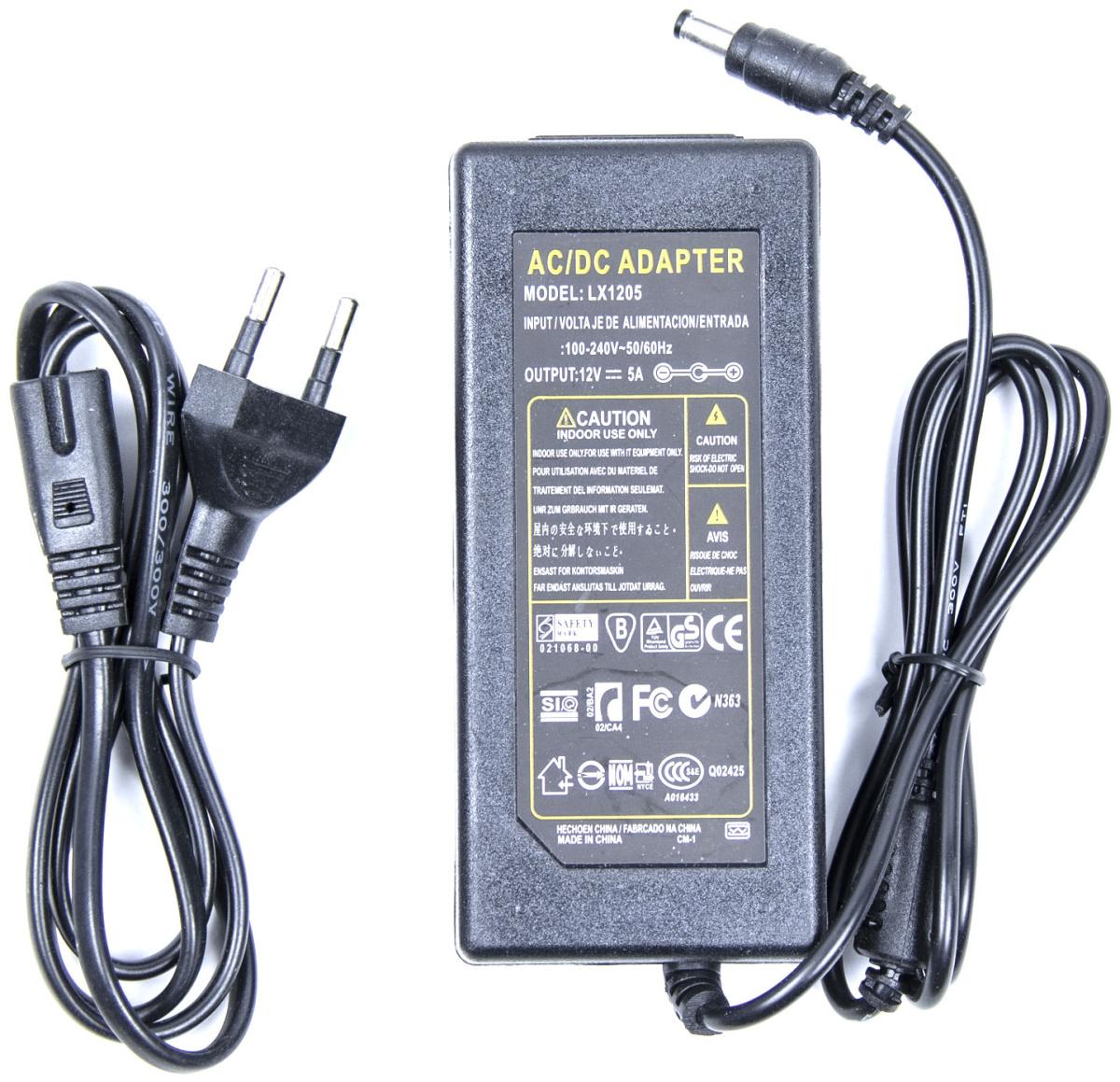 Блок+кабель питания 100-240V, 50/60Hz,1.5A, 12V-5A 60W (LAD6019AB5) для POS100 и POS100.17 (код 825) с доставкой по Красноярску.