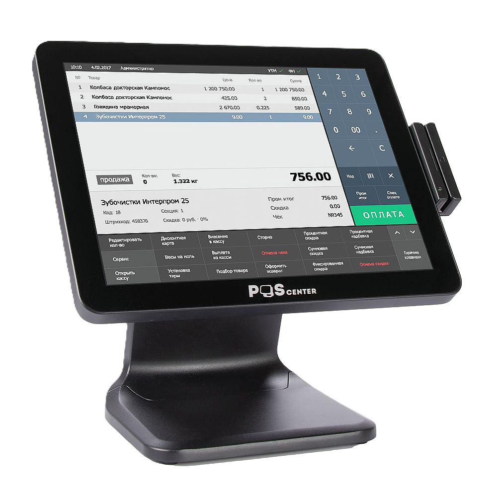 POS-терминал сенсорный POScenter POS101-17 Pro с доставкой по Красноярску.