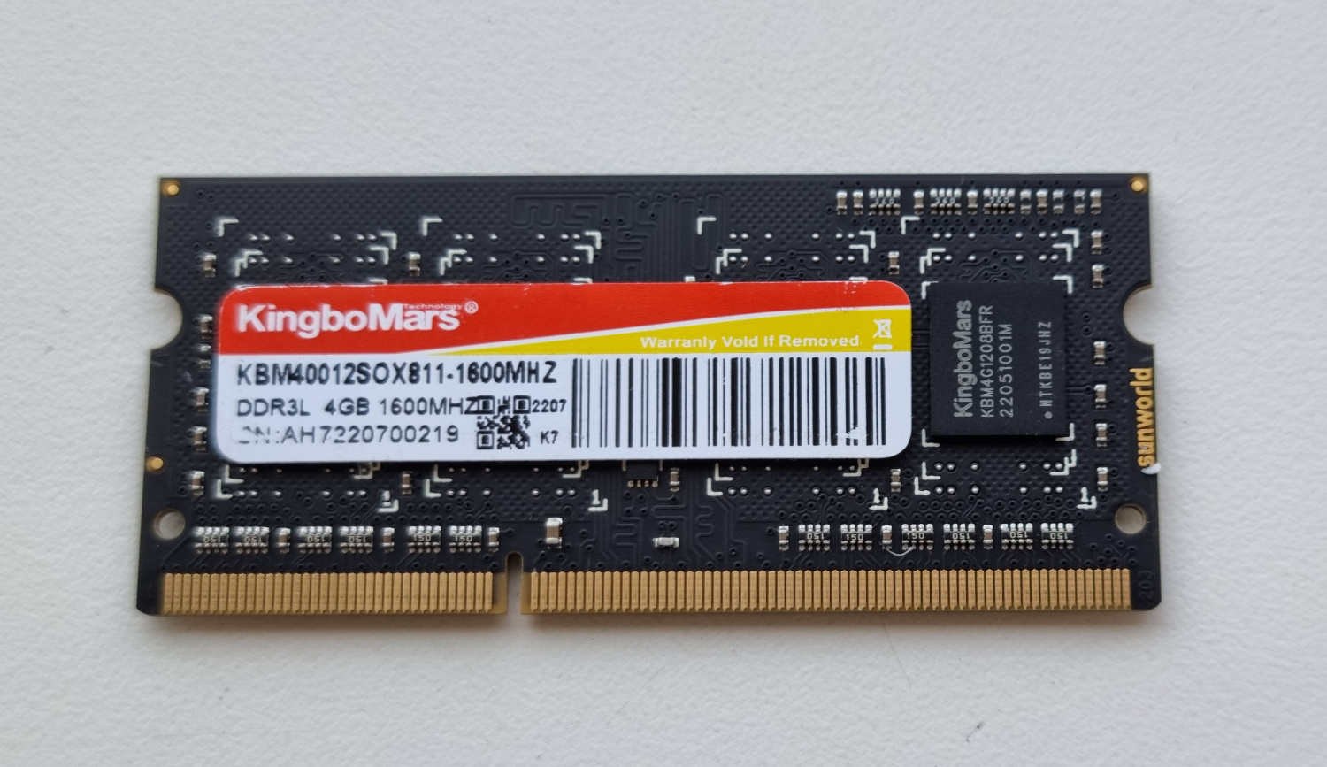 Модуль памяти SODIMM DDR3L, 1.35V, 4GB RAM для POS90/90ES(код 736091) с доставкой по Красноярску.